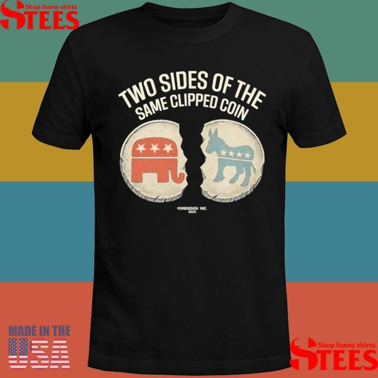 Two Sides Of The Same Clipped Coin T-Shirts