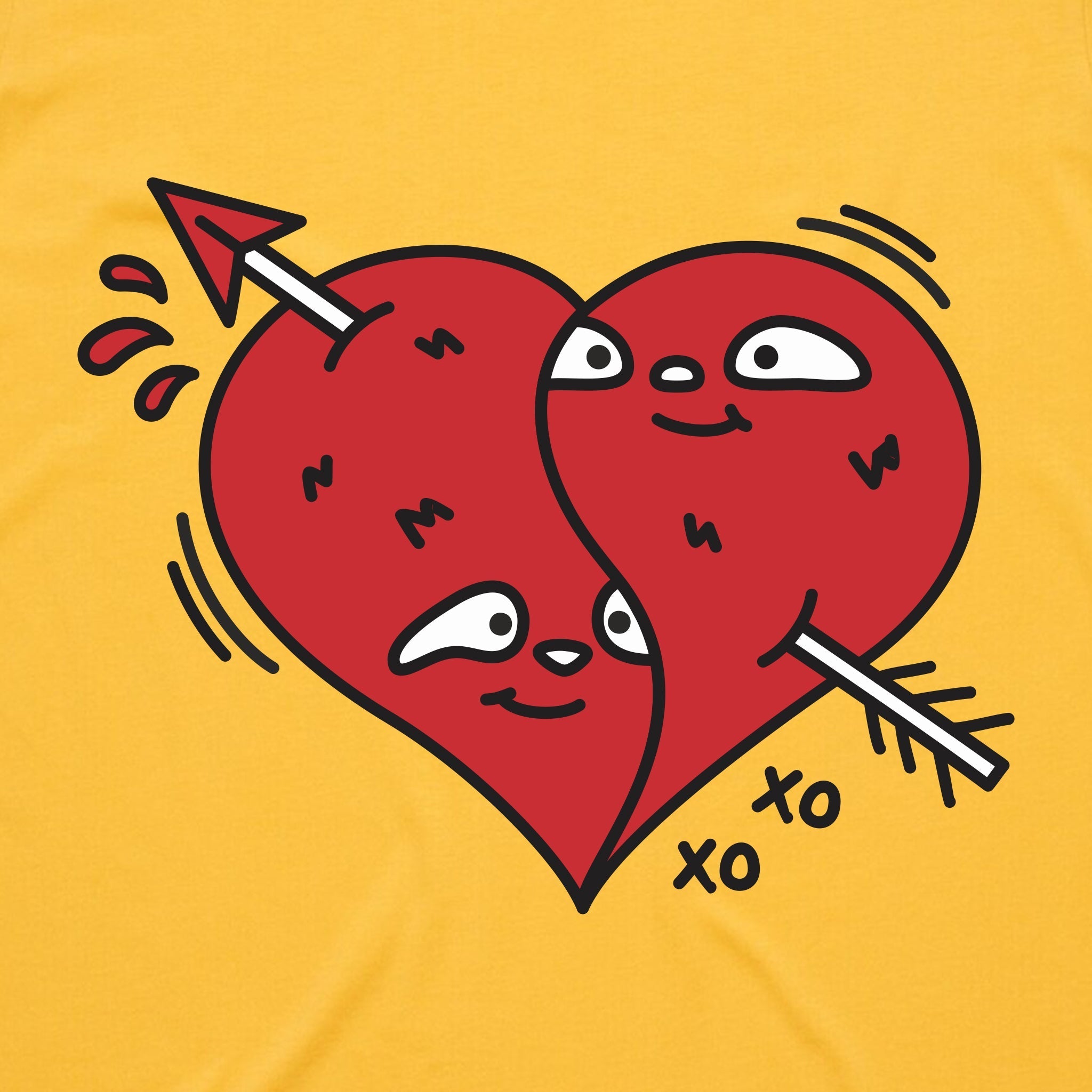 Two Hearts Tee Hoodie, Sweatshirt | CiraTrend.com (Image 2)