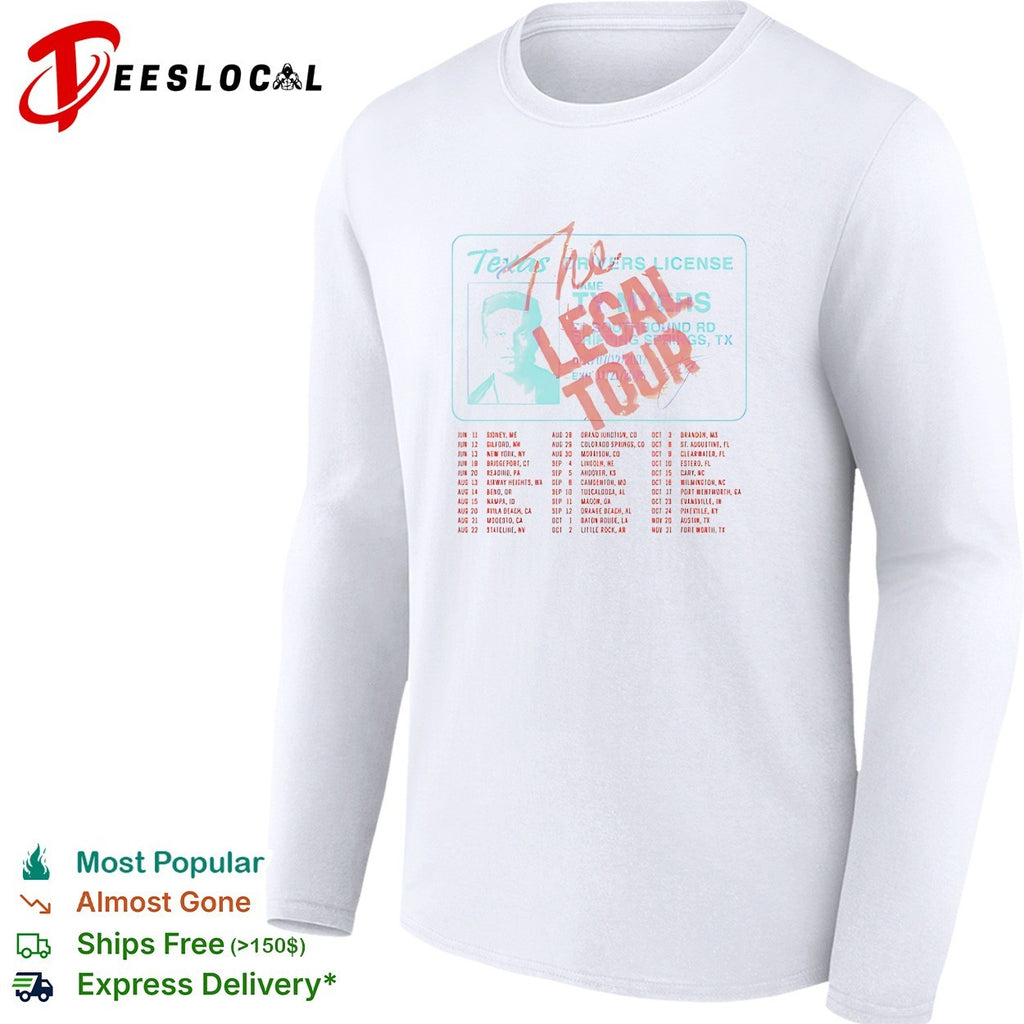 Ty Myers Texas the legal tour driver license shirt