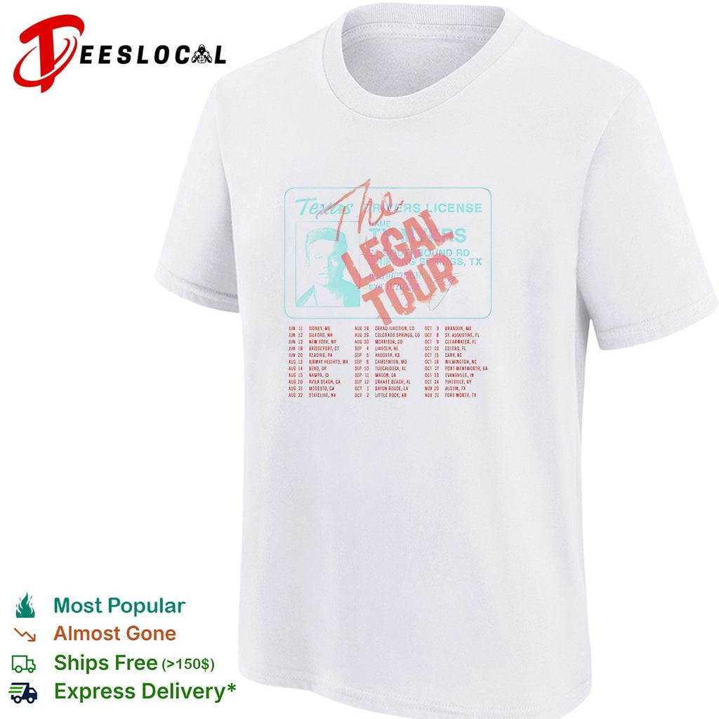 Ty Myers Texas the legal tour driver license shirt