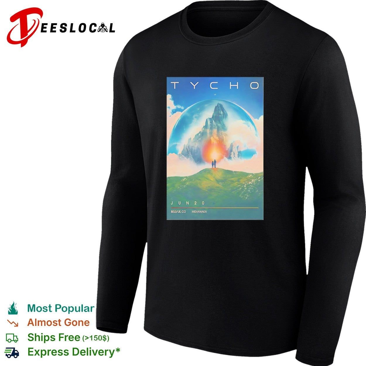 Tycho Bellvue Mishawaka Amphitheater 2026 poster shirt