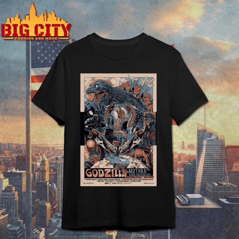 Tyler Stout GMK Giant Monsters All-Out Attack Poster shirt