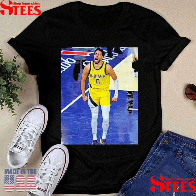 Tyrese Haliburton Indiana Pacers Game Frames T-shirt