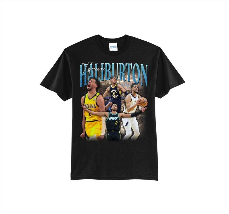 Tyrese Haliburton Vintage Rapper T-Shirt, 100% Cotton Unisex Shirt, Gift For Fan Hoodie, Sweatshirt | CiraTrend.com