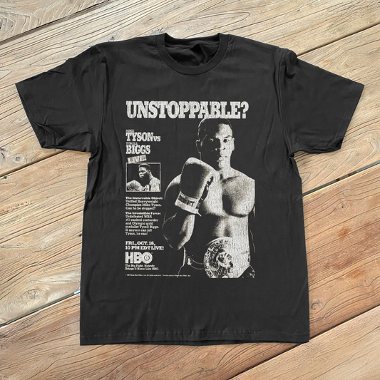TYSON VS BRIGGS PROMO BLACK T-SHIRT