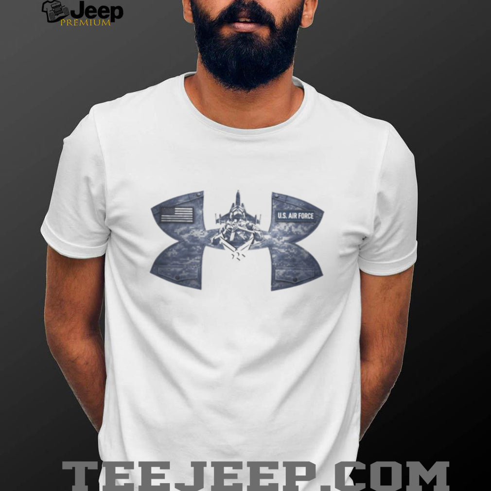 U.S. Air Force Fighter Jet Digital Camo Graphic T Shirt