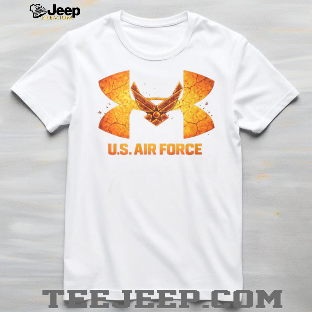 U.S. Air Force Wings Fire Texture Sport Graphic T Shirt