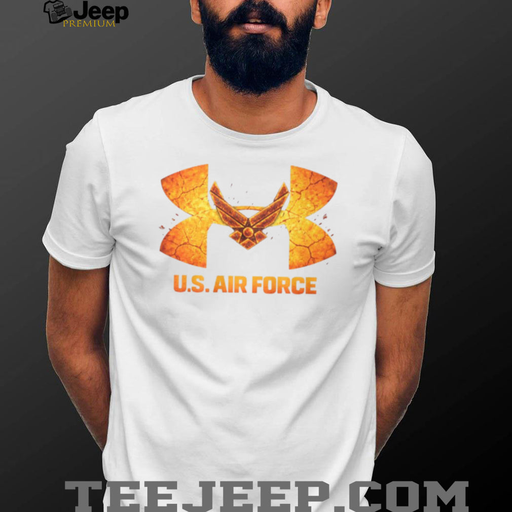 U.S. Air Force Wings Fire Texture Sport Graphic T Shirt