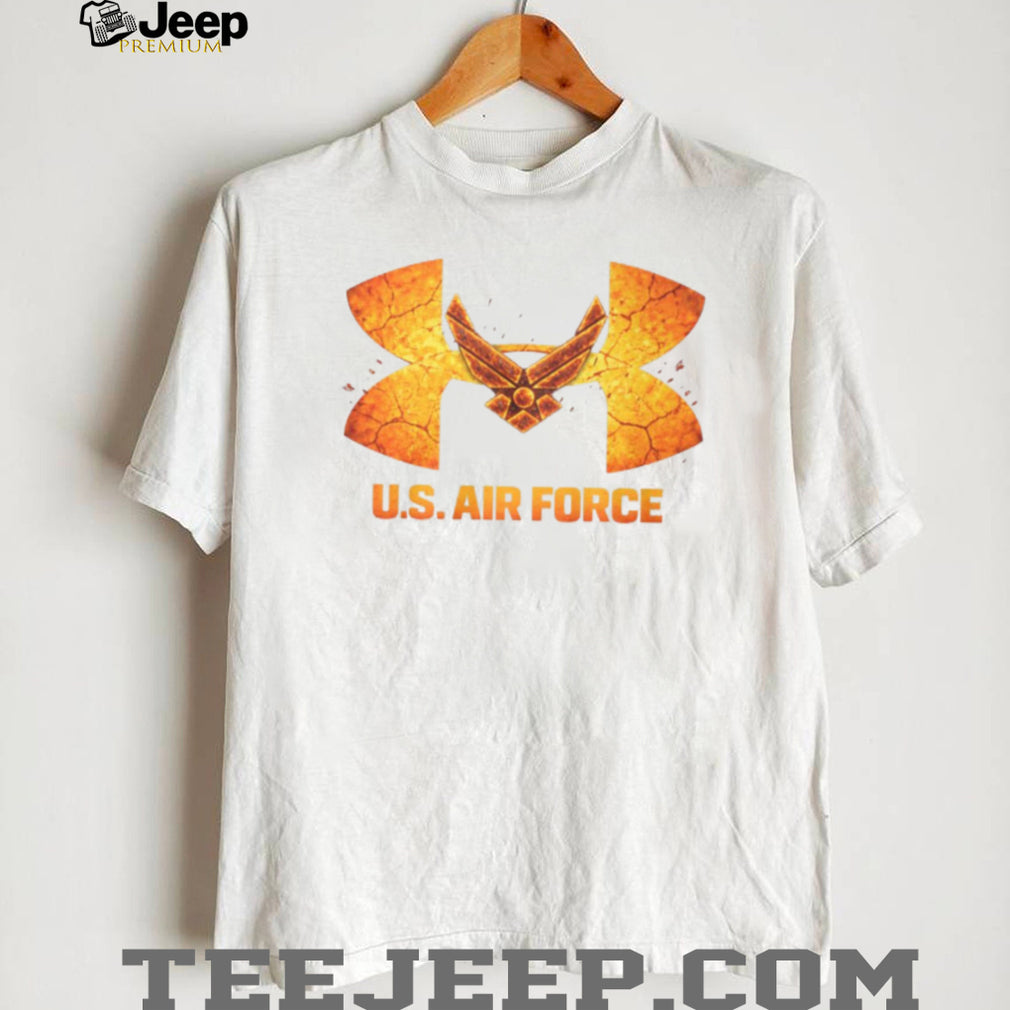 U.S. Air Force Wings Fire Texture Sport Graphic T Shirt