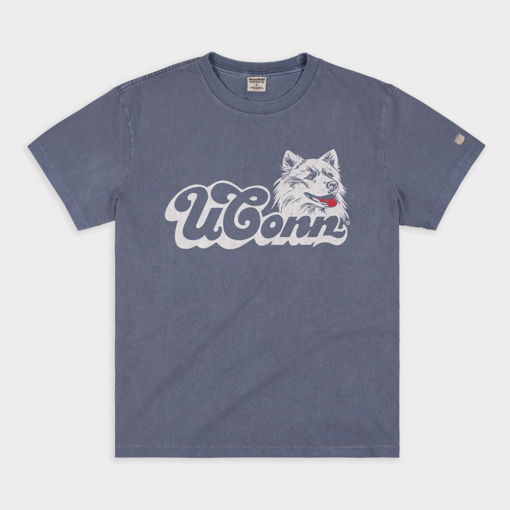 1980s and 1990s UConn Huskies Vintage Heavyweight Tee Style001