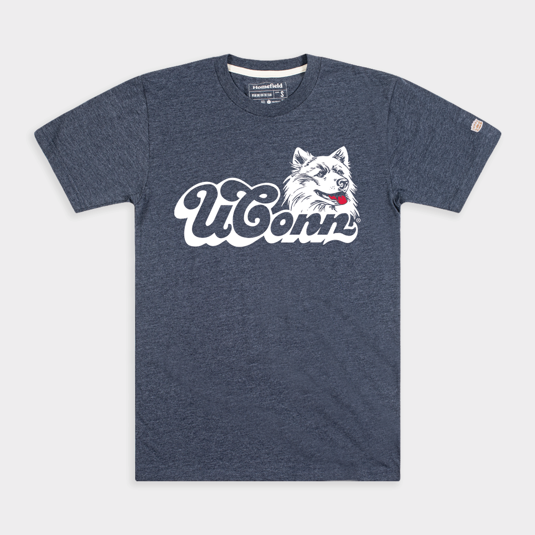 1980s + 1990s UConn Huskies Tee Style001