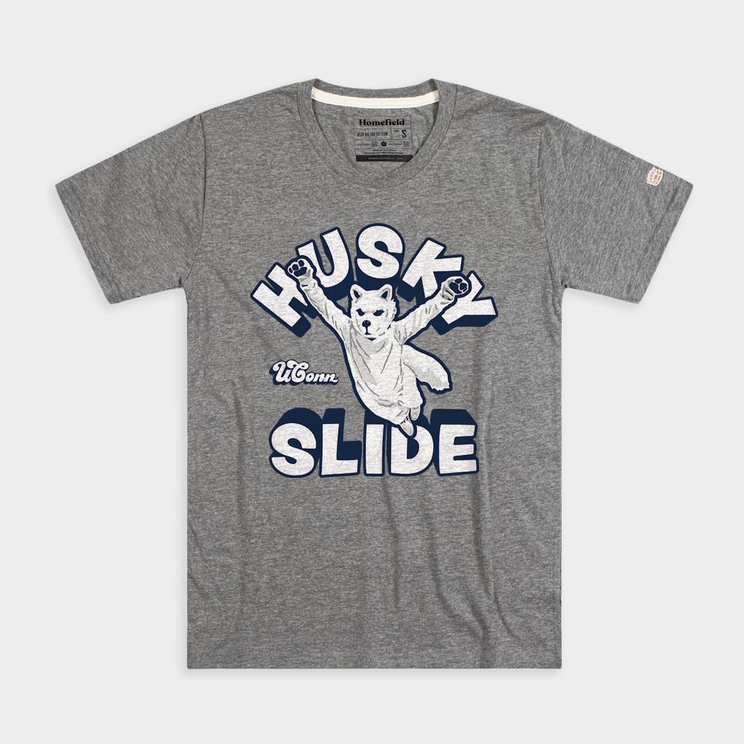 Vintage UConn Husky Slide Tee Style001
