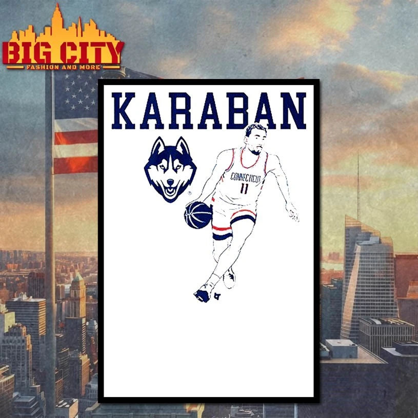 UConn Basketball Alex Karaban Name Pose shirt