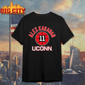 UConn Huskies Basketball Alex Karaban #11 name number ball shirt