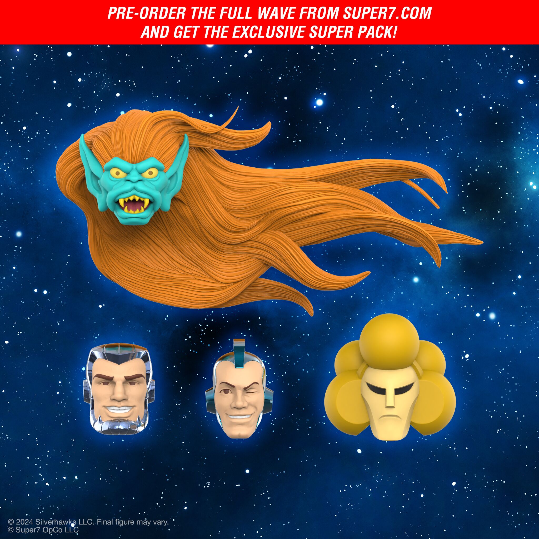 SilverHawks ULTIMATES! Wave 06 - Bluegrass (VAC Metal - Toy Version), Steelwill (VAC Metal - Toy Version),... (Image 3)