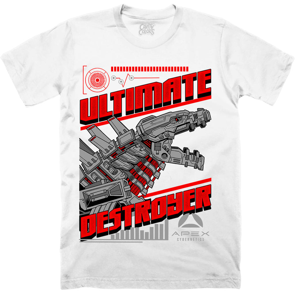 MECHAGODZILLA: ULTIMATE DESTROYER - T-SHIRT (WHITE) Hoodie, Sweatshirt | CiraTrend.com (Image 1)