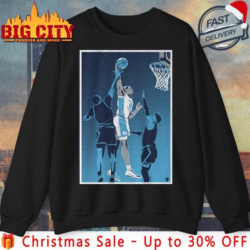 UNC Basketball Caleb Wilson Poster shirt