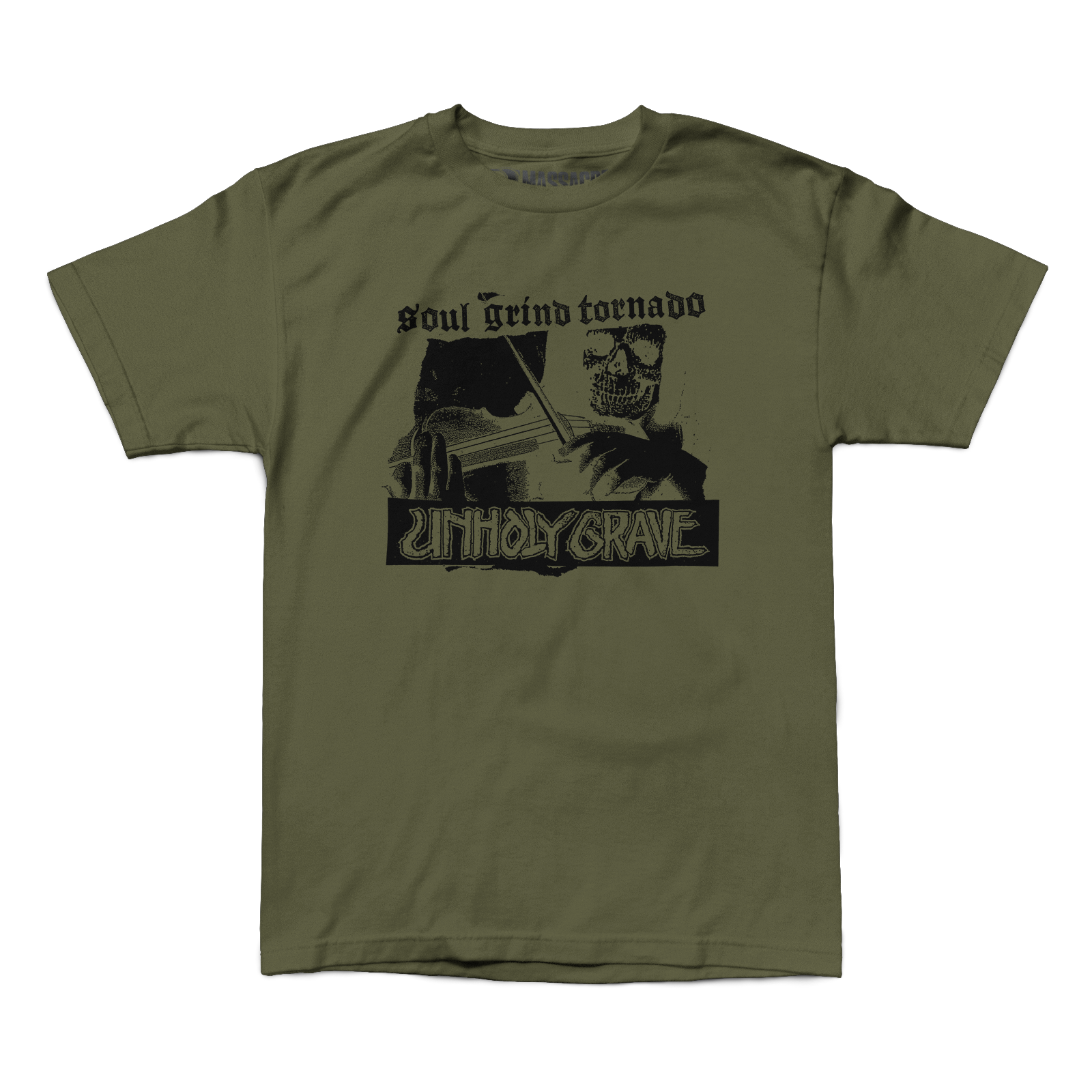 Unholy Grave "Soul Grind Tornado" Military Green Shirt Hoodie, Sweatshirt | CiraTrend.com