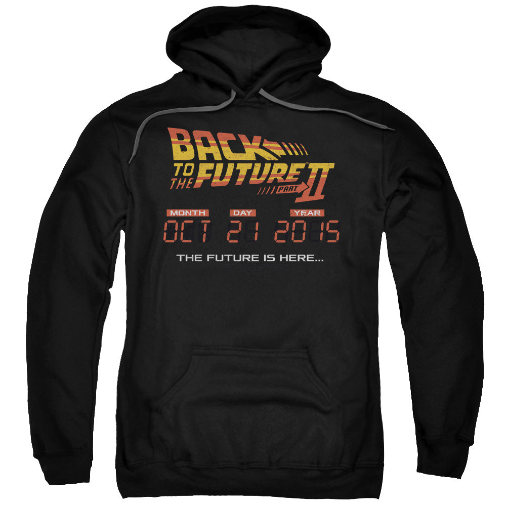 Back To The Future Ii Future Is Here Mens Hoodie Black T-Shirts, Sweatshirt | CiraTrend.com (Image 1)