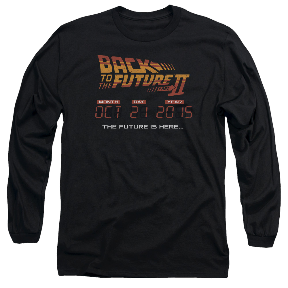 Back to the Future Trilogy Future Is Here - Men's Long Sleeve T-Shirt Hoodie, Sweatshirt | CiraTrend.com