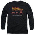 Back To The Future Ii Future Is Here Mens Long Sleeve Shirt Black Hoodie, Sweatshirt | CiraTrend.com (Image 1)