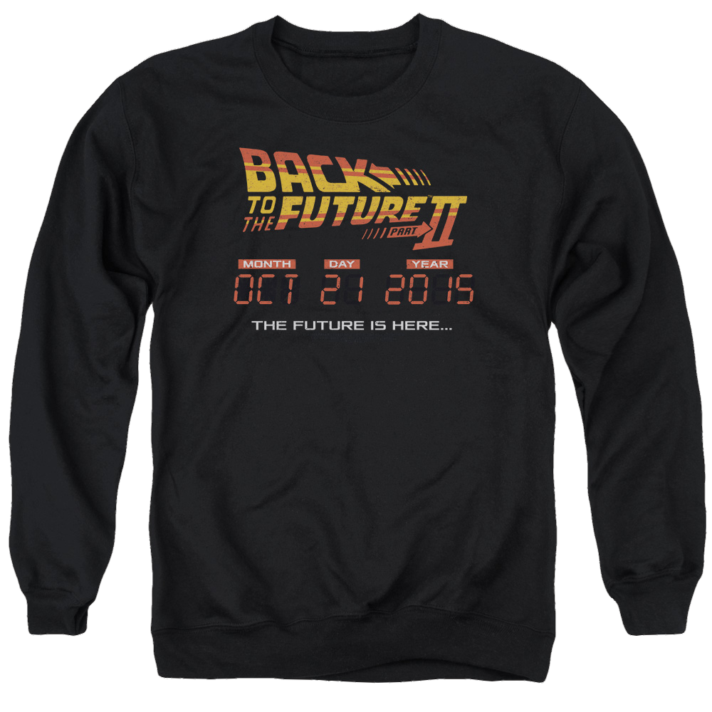 Back to the Future Trilogy Future Is Here - Men's Crewneck Sweatshirt T-Shirts, Hoodie | CiraTrend.com
