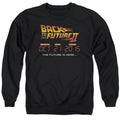 Back To The Future Ii Future Is Here Mens Crewneck Sweatshirt Black T-Shirts, Hoodie | CiraTrend.com (Image 1)