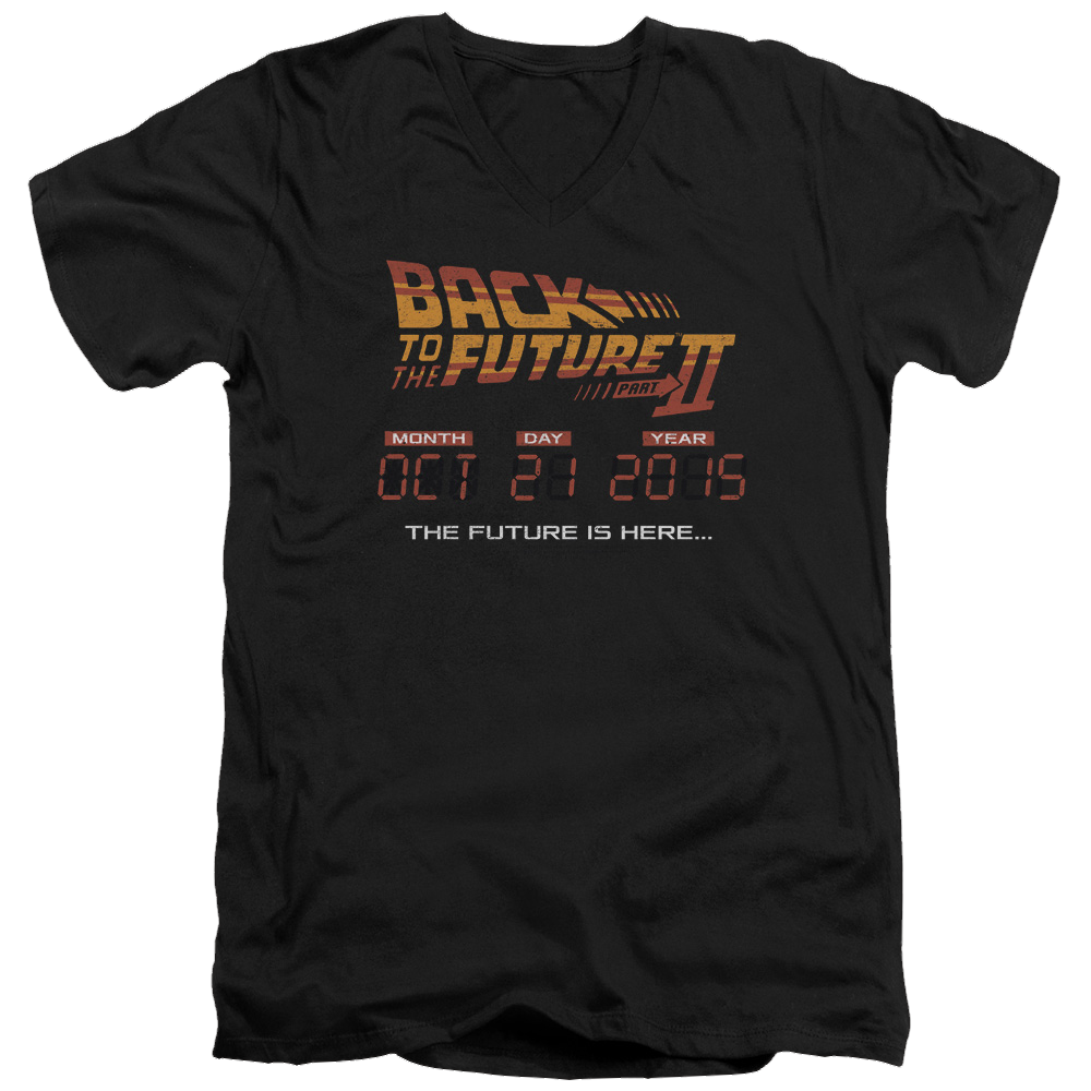 Back to the Future Trilogy Future Is Here - Men's V-Neck T-Shirt Hoodie, Sweatshirt | CiraTrend.com