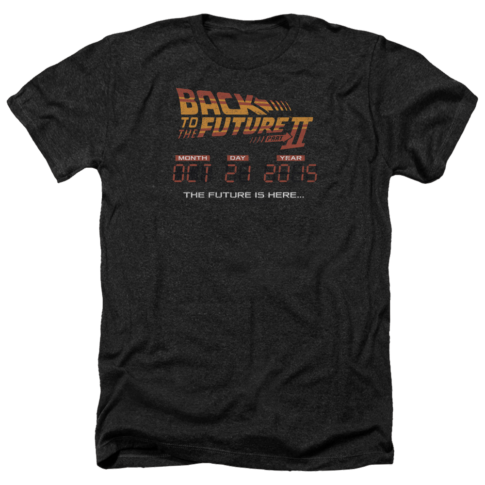 Back to the Future Trilogy Future Is Here - Men's Heather T-Shirt Hoodie, Sweatshirt | CiraTrend.com