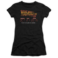 Back To The Future II Future Is Here Junior Sheer Cap Sleeve Womens T Shirt Black Hoodie, Sweatshirt | CiraTrend.com