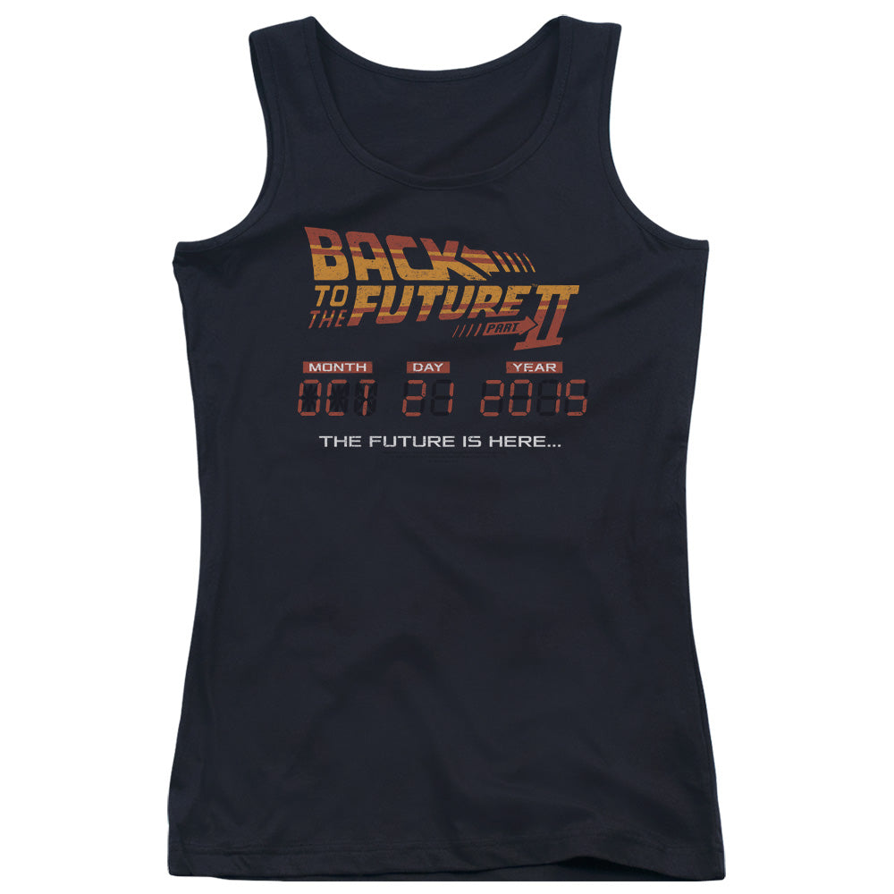 Back To The Future II Future Is Here Womens Tank Top Shirt Black Hoodie, Sweatshirt | CiraTrend.com