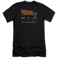 Back to the Future Trilogy Future Is Here - Men's Premium Slim Fit T-Shirt Hoodie, Sweatshirt | CiraTrend.com