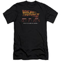 Back To The Future Ii Future Is Here Premium Bella Canvas Slim Fit Mens T Shirt Black Hoodie, Sweatshirt (Image 1)