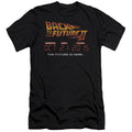 Back To The Future II Future Is Here Slim Fit Mens T Shirt Black Hoodie, Sweatshirt | CiraTrend.com