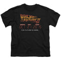 Back To The Future II Future Is Here Kids Youth T Shirt Black Hoodie, Sweatshirt | CiraTrend.com