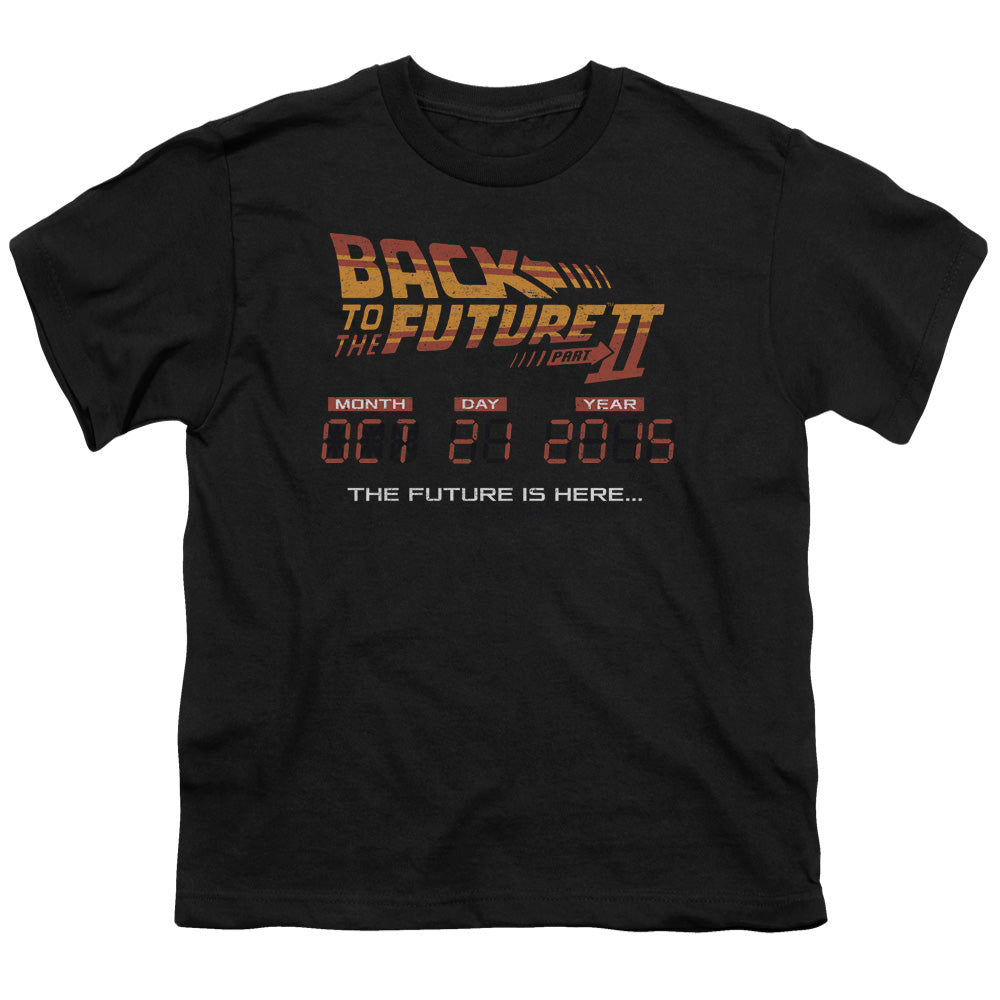 Back To The Future II Future Is Here Kids Youth T Shirt Black Hoodie, Sweatshirt | CiraTrend.com