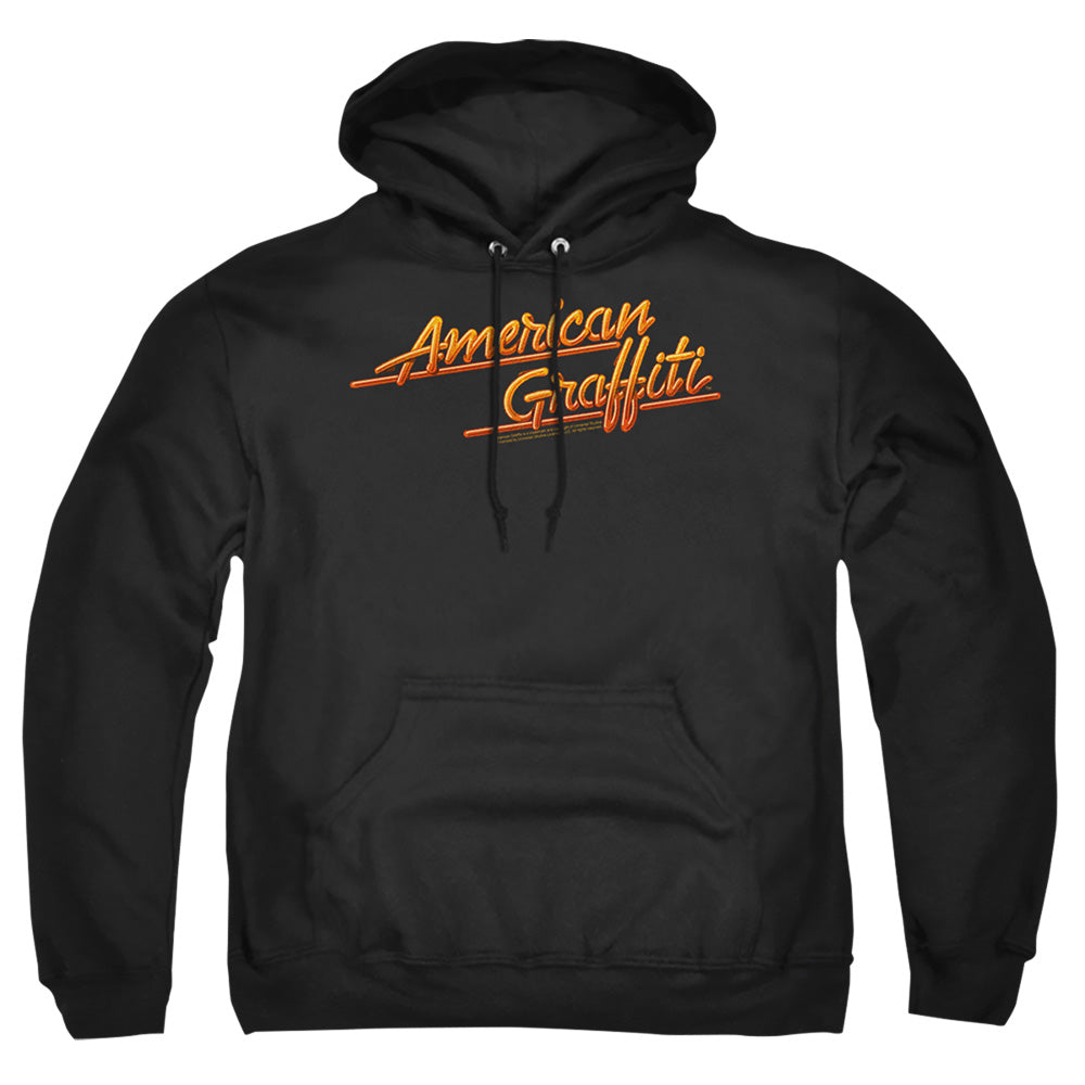American Grafitti Neon Logo Mens Hoodie Black T-Shirts, Sweatshirt | CiraTrend.com (Image 1)