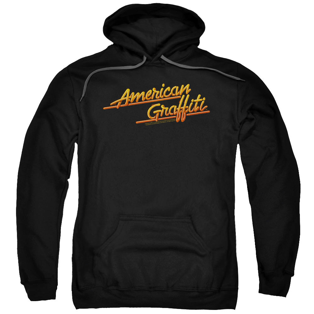 American Graffiti Neon Logo Mens Hoodie Black T-Shirts, Sweatshirt | CiraTrend.com (Image 1)