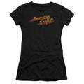 American Graffiti Neon Logo Junior Sheer Cap Sleeve Womens T Shirt Black Hoodie, Sweatshirt | CiraTrend.com