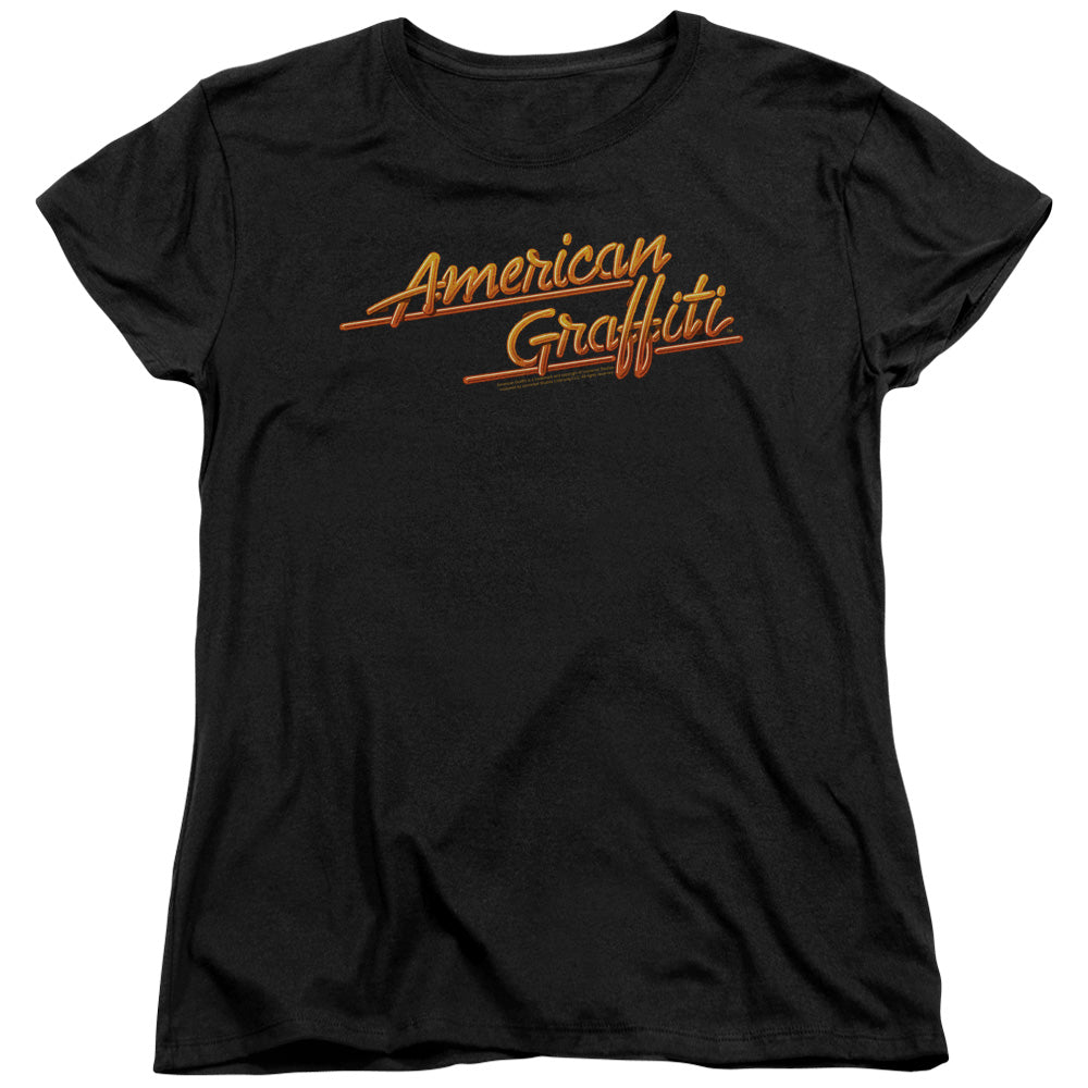 American Graffiti Neon Logo Womens T Shirt Black Hoodie, Sweatshirt | CiraTrend.com