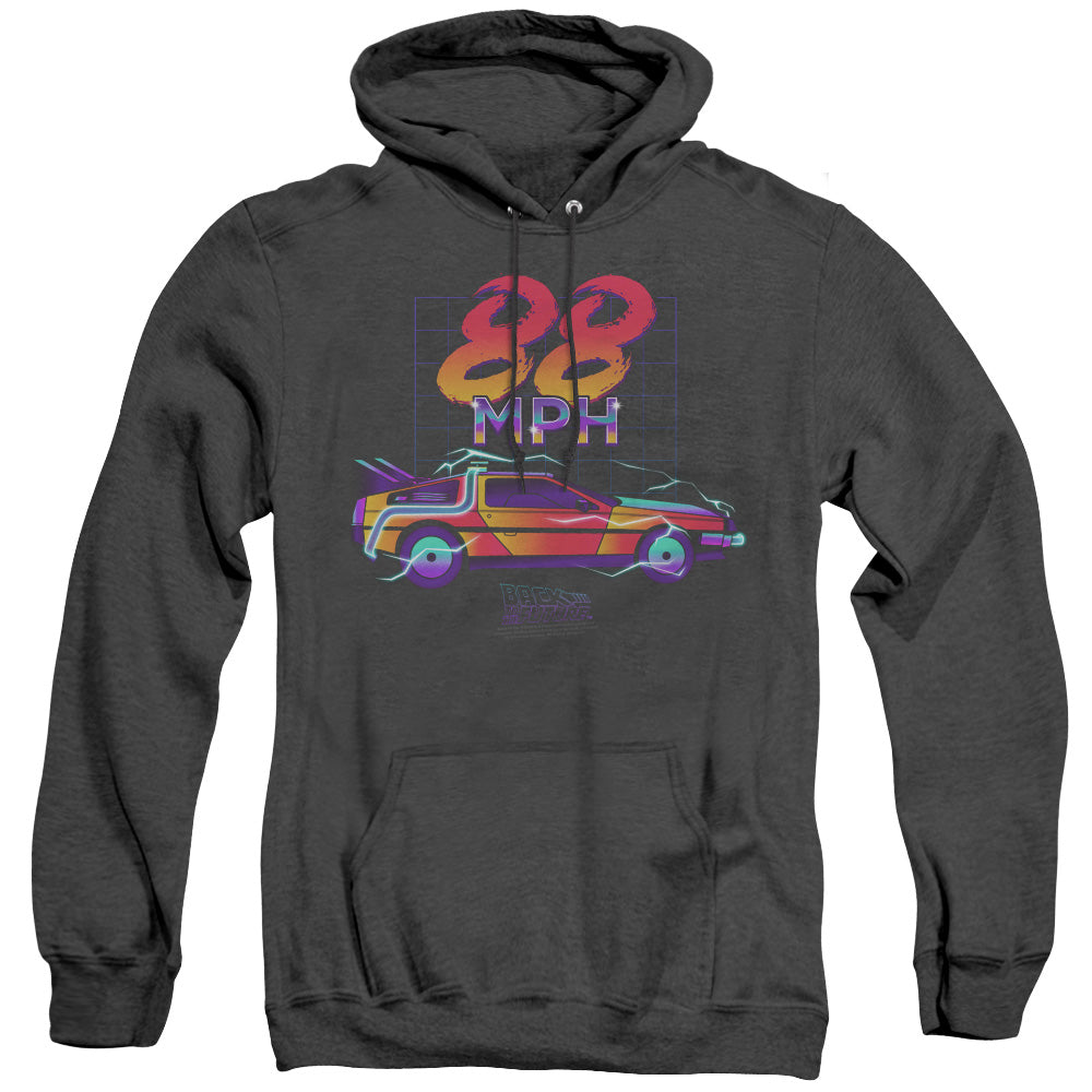 Back To The Future 88 Mph Mens Heather Hoodie Black T-Shirts, Sweatshirt | CiraTrend.com (Image 3)