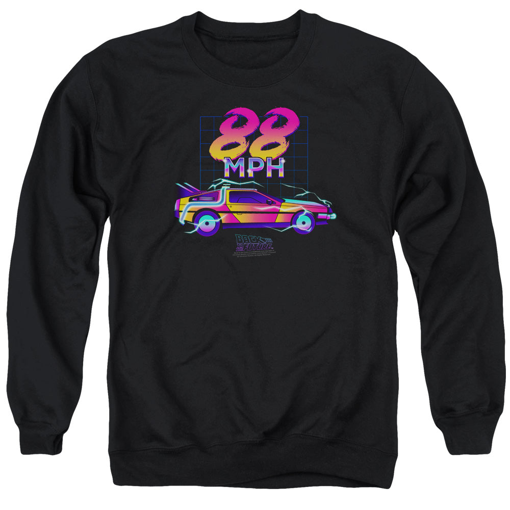 Back To The Future 88 Mph Mens Crewneck Sweatshirt Black T-Shirts, Hoodie | CiraTrend.com (Image 1)