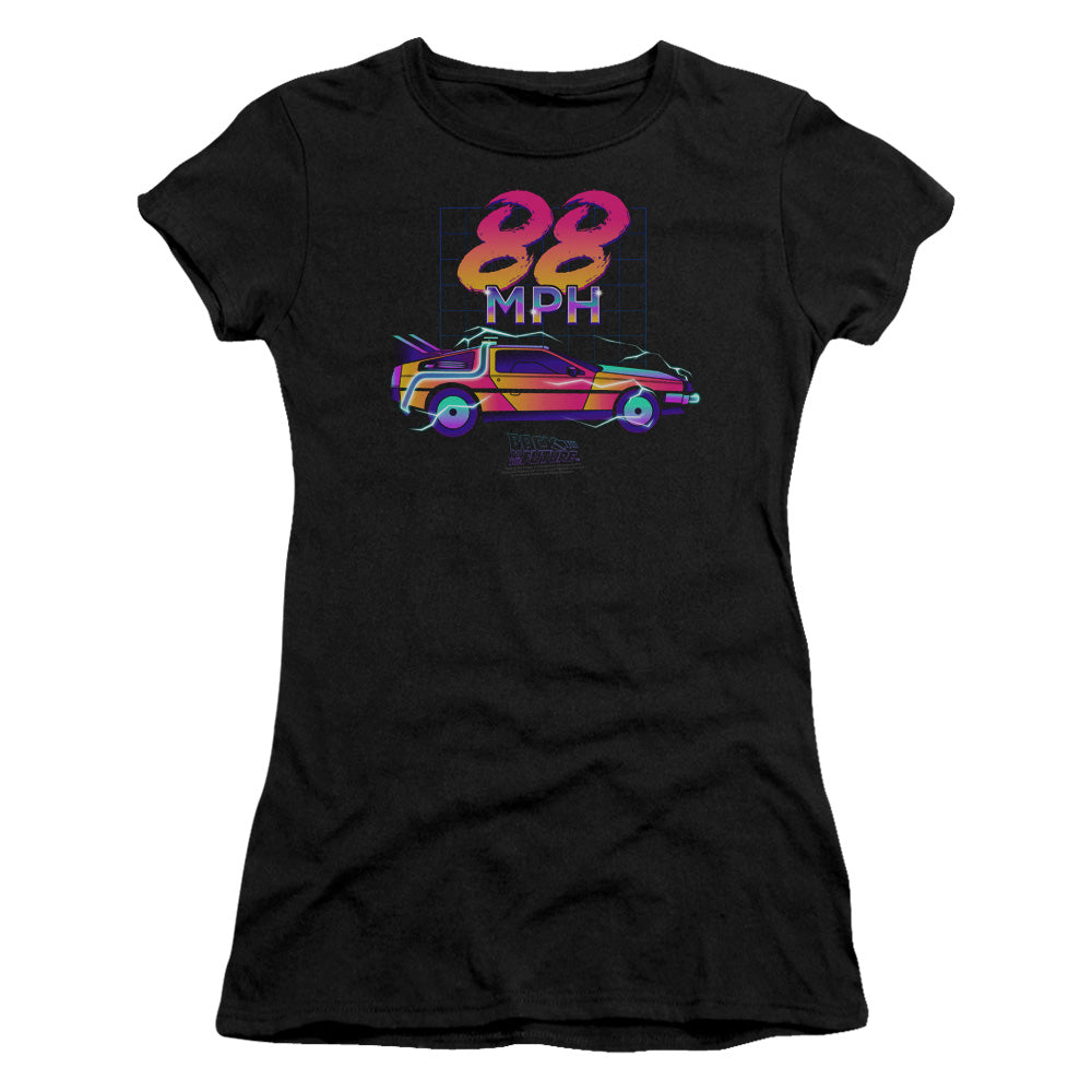 Back To The Future 88 MPH Junior Sheer Cap Sleeve Womens T Shirt Black Hoodie, Sweatshirt | CiraTrend.com