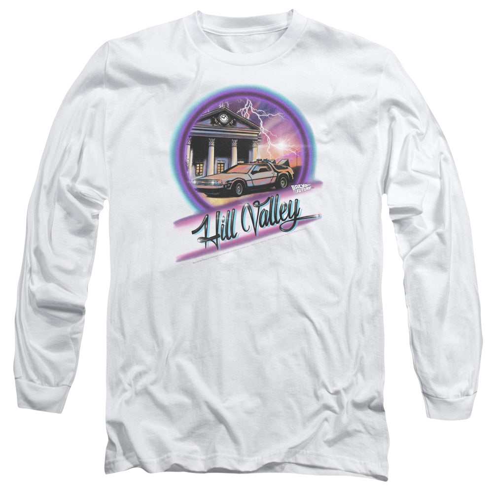 Back To The Future Ride Mens Long Sleeve Shirt White Hoodie, Sweatshirt | CiraTrend.com (Image 1)