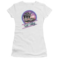 Back To The Future Ride Junior Sheer Cap Sleeve Womens T Shirt White Hoodie, Sweatshirt | CiraTrend.com