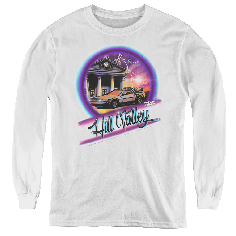 Back To The Future Ride Long Sleeve Kids Youth T Shirt White Hoodie, Sweatshirt | CiraTrend.com