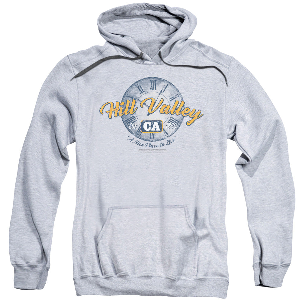 Back To The Future Hill Valley Mens Hoodie Athletic Heather T-Shirts, Sweatshirt | CiraTrend.com (Image 1)