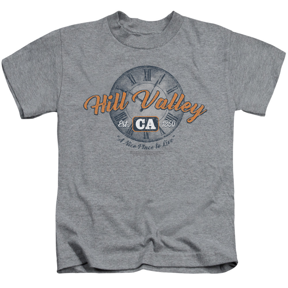 Back To The Future Hill Valley Juvenile Kids Youth T Shirt Athletic Heather Hoodie, Sweatshirt | CiraTrend.com