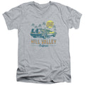 Back To The Future 85 Mens Slim Fit V-Neck T Shirt Athletic Heather Hoodie, Sweatshirt | CiraTrend.com