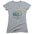 Back To The Future 85 Junior Sheer Cap Sleeve V-Neck Womens T Shirt Athletic Heather Hoodie, Sweatshirt | CiraTrend.com